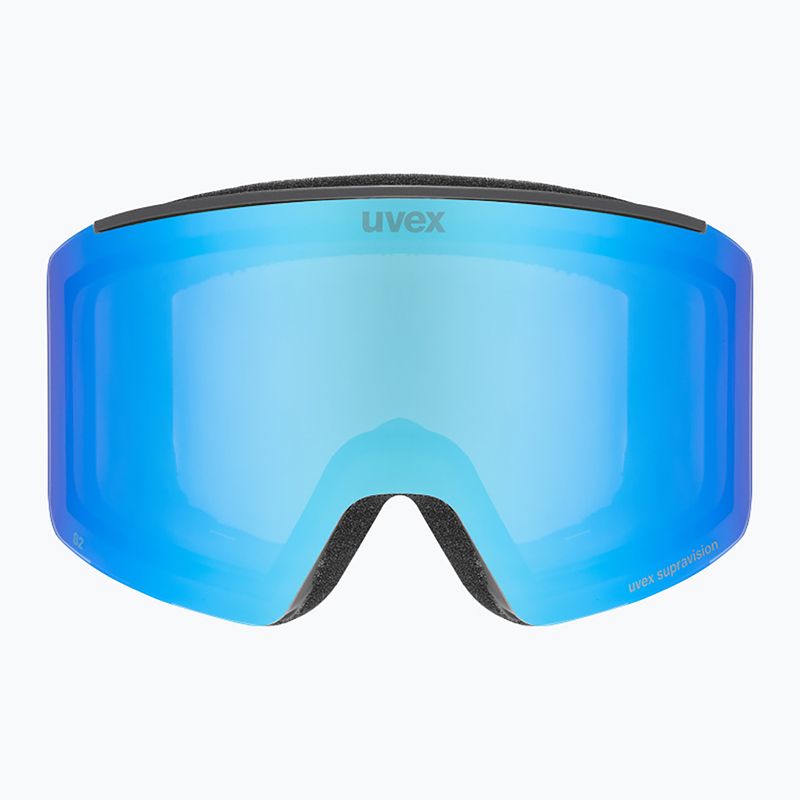Skibrille UVEX Ignite FM S3 black matt/mirror blue 2