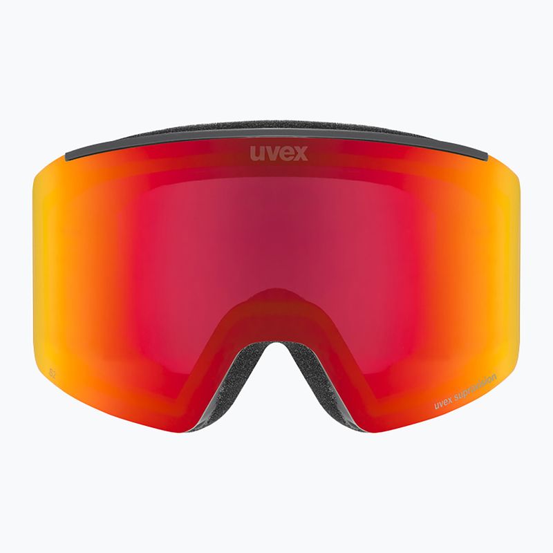 Skibrille UVEX Ignite FM S3 black matt/mirror red 2