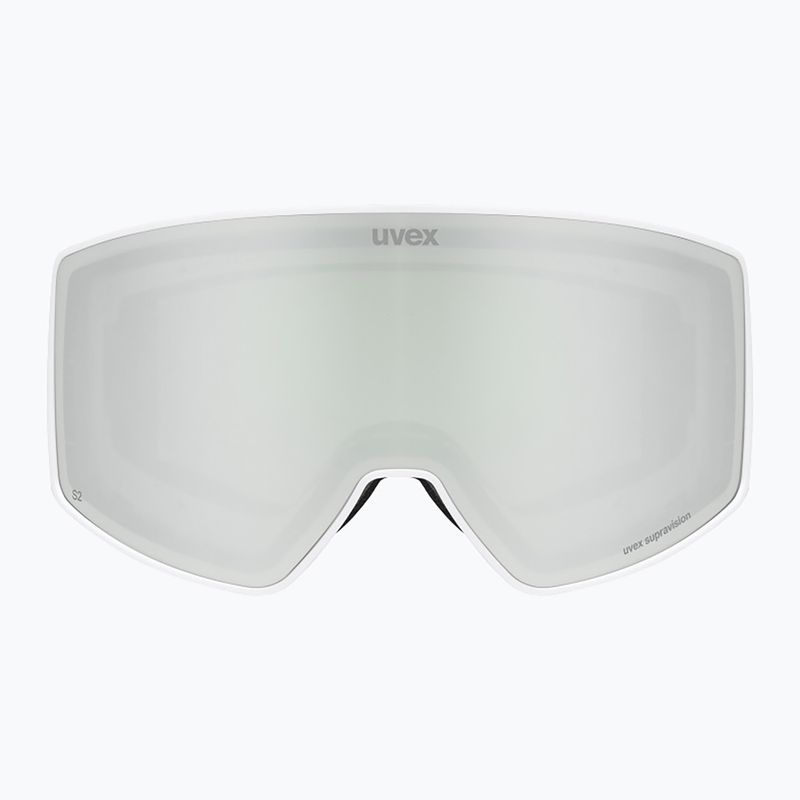 Skibrille UVEX Scenic FM S2 white matt/mirror silver 2