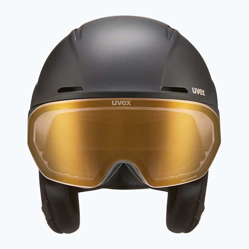 Skihelm UVEX Ultimate Horizon MIPS black/black mat 2