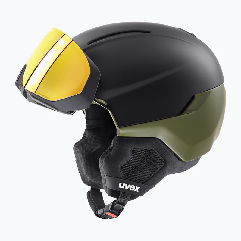 Skihelm UVEX Horizon CV black/khaki matt 6