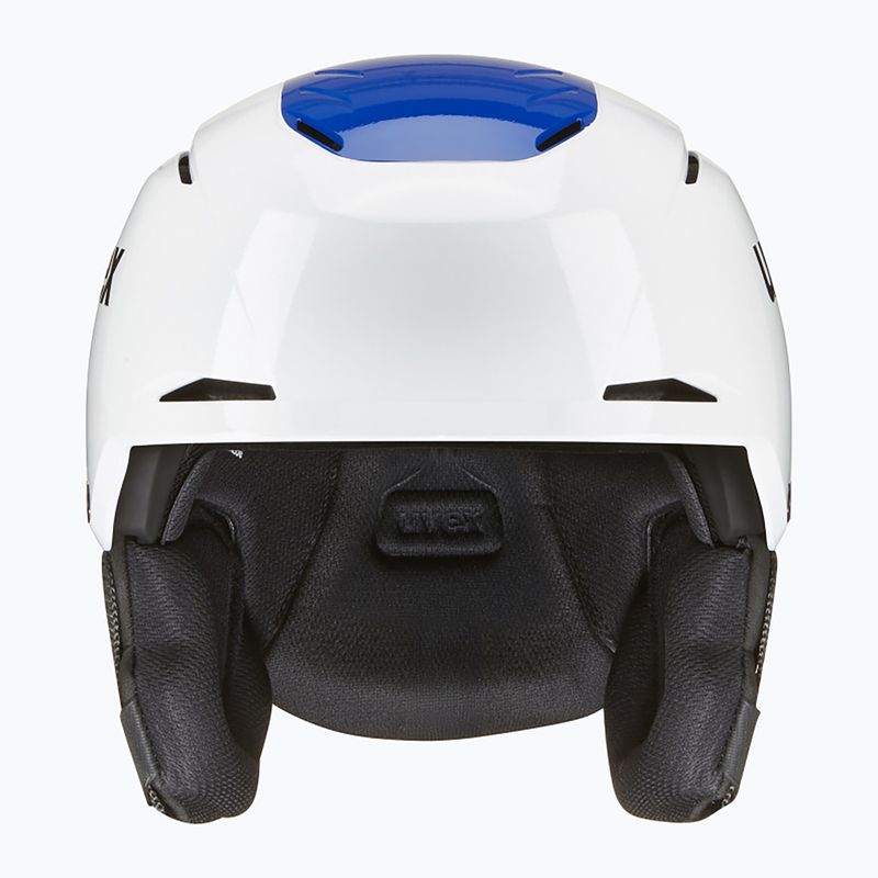 Skihelm UVEX Resolution SL white/blue 2