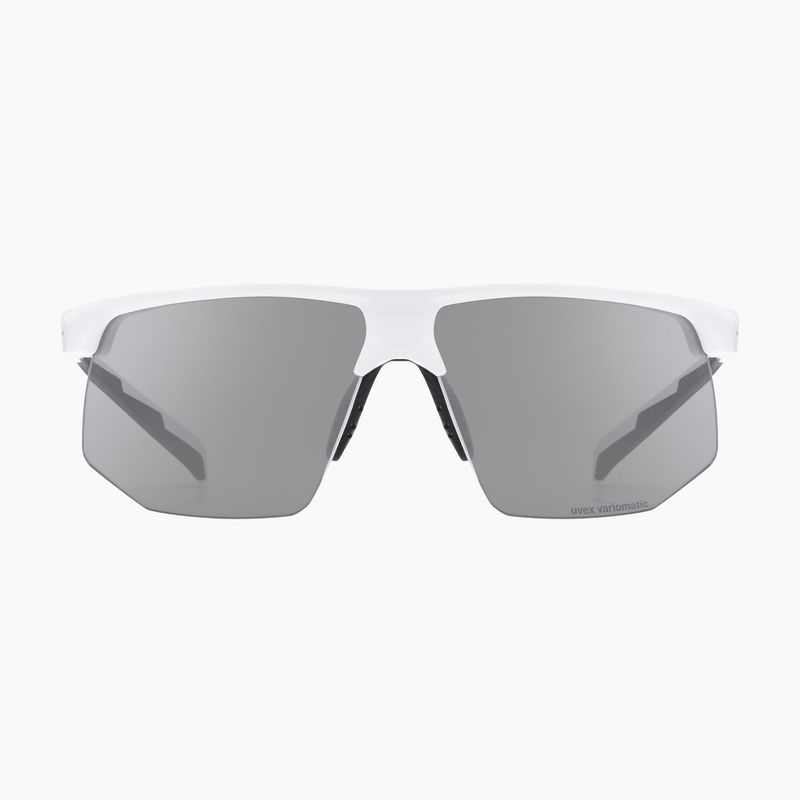 Sonnenbrille UVEX Aerios Small V white matt/smoke 2
