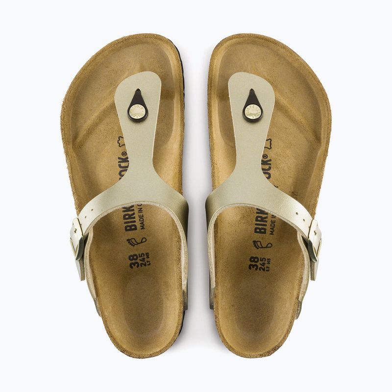 Flip-Flops BIRKENSTOCK Gizeh Birko-Flor Narrow gold 3