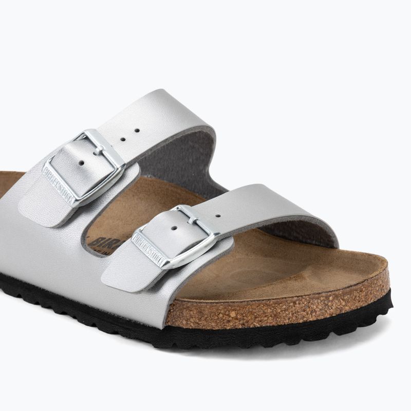 Badelatschen BIRKENSTOCK Arizona Birko-Flor silver 7