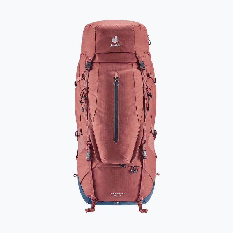 Rucksack Trekking Damen deuter Aircontact X 70+15 SL redwood/ink