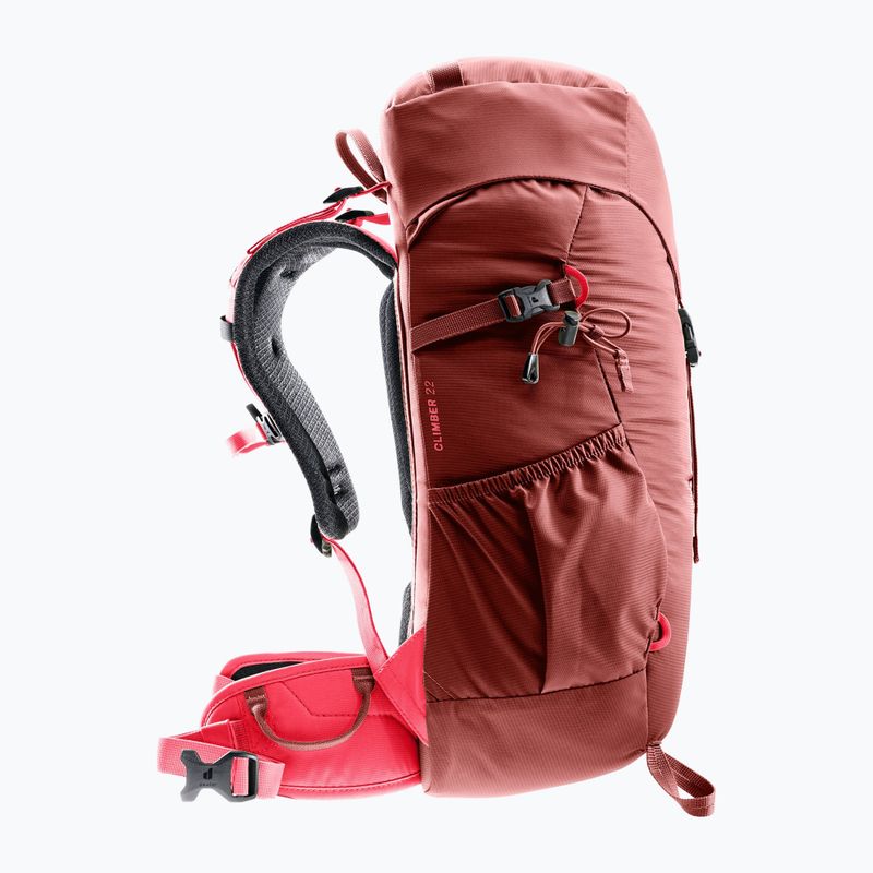 Touristischer Rucksack Kinder deuter Climber 22 l redwood/hibiscus 5