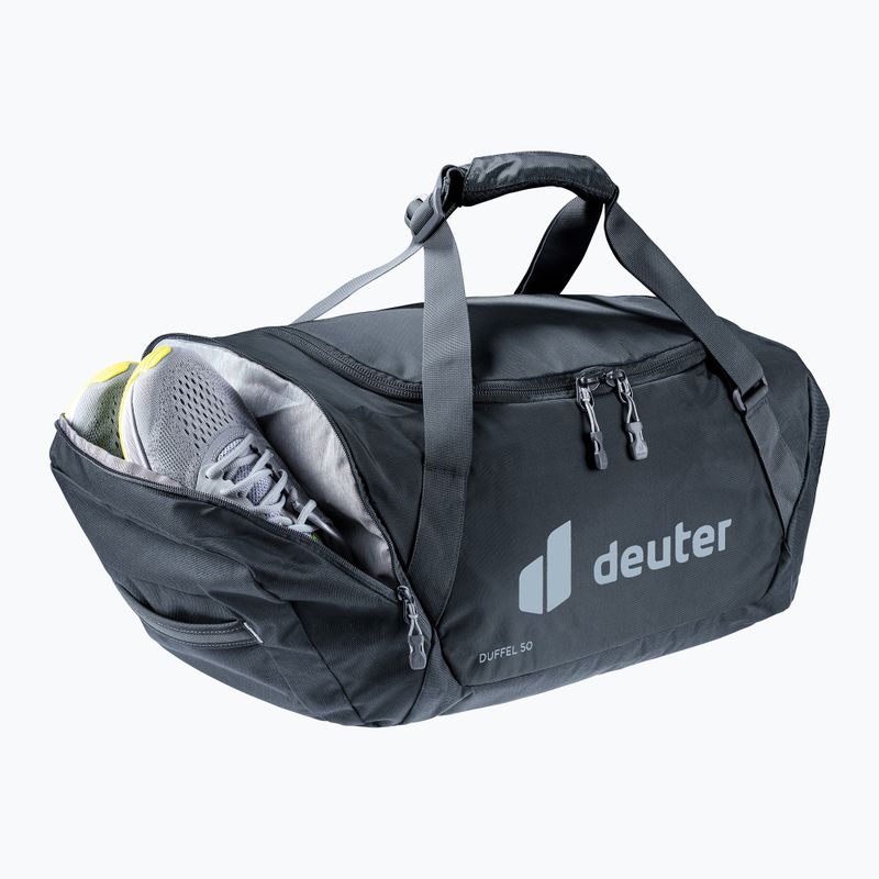 Reisetasche deuter Duffel 50 l schwarz 7
