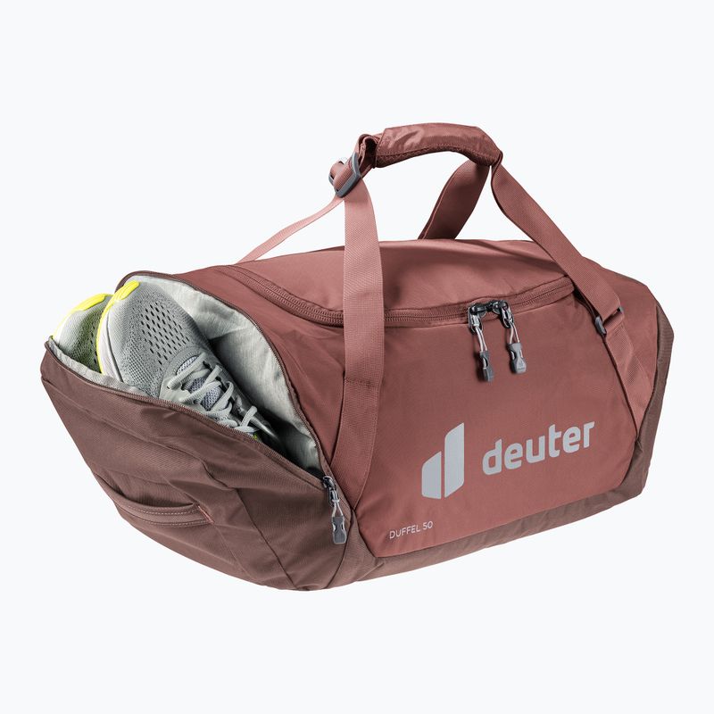 Reisetasche deuter Duffel 50 l caspia/raisin 7