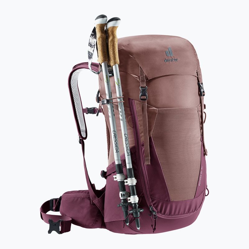 Trekkingrucksack deuter Futura 24 l SL ash rose/blackcurrant 9