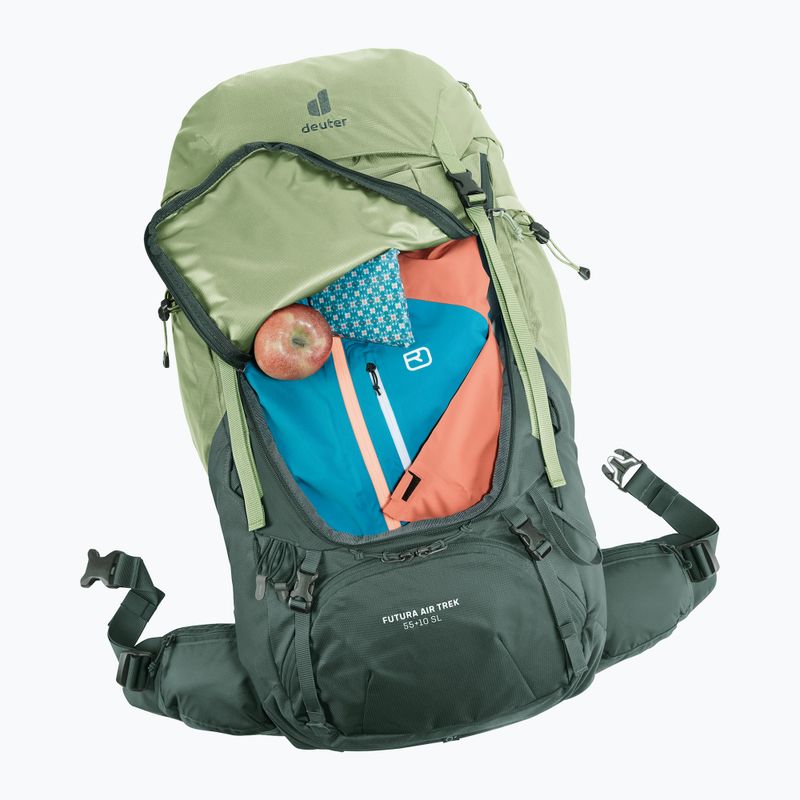 Trekking Rucksack Damen deuter Futura Air Trek 55 + 10 l SL grove/ivy 8