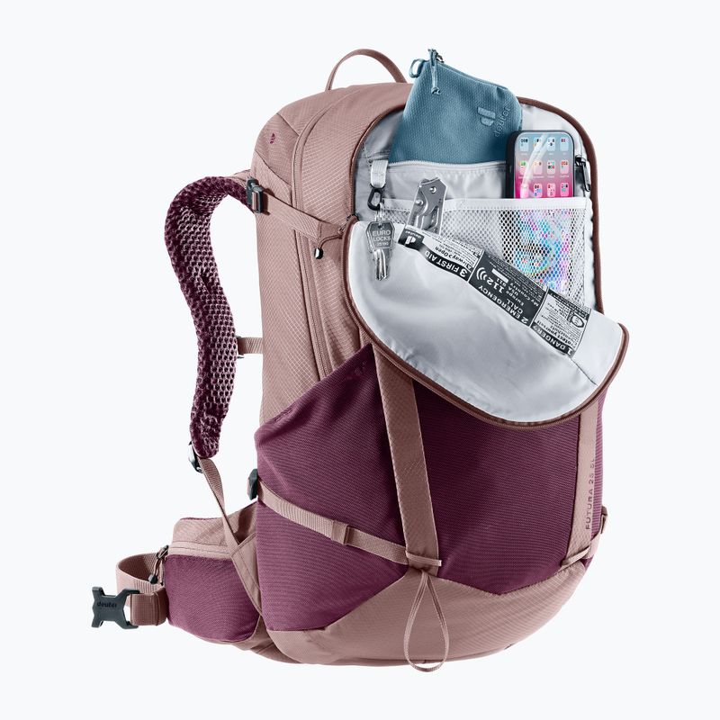 Wanderrucksack deuter Futura 25 l SL cassis/ashrose 8