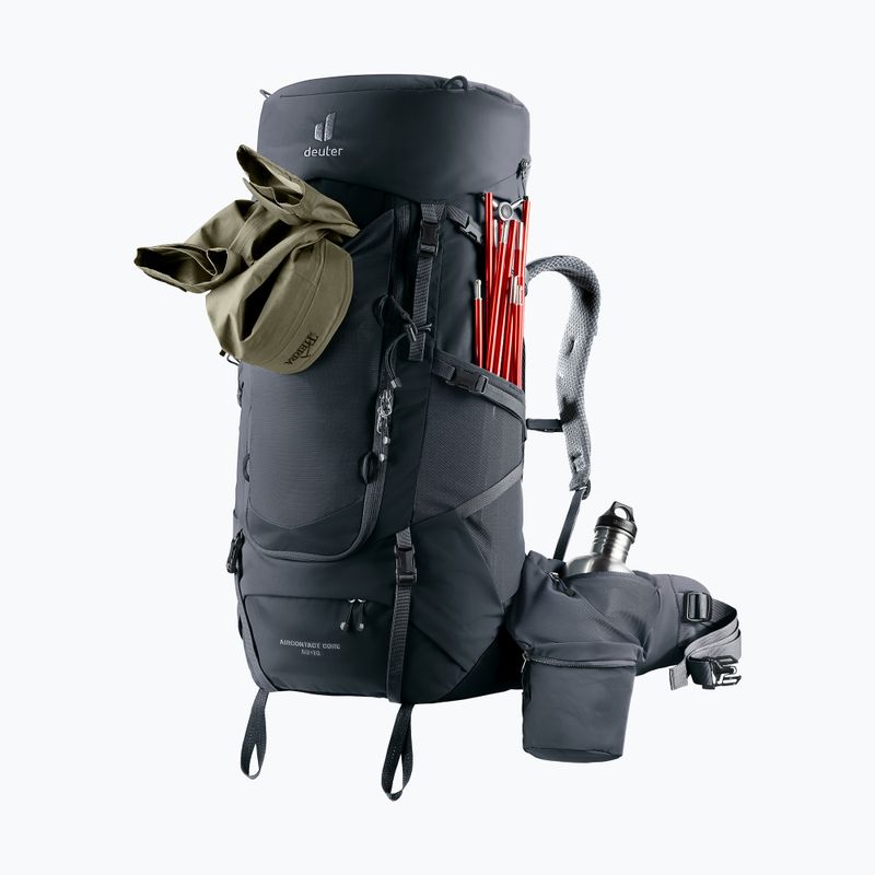 Trekkingrucksack deuter Aircontact Core 50 + 10 l black 4