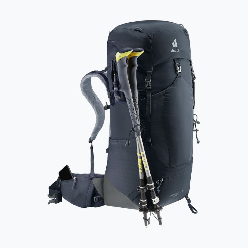 Trekkingrucksack deuter Aircontact Lite 50 + 10 l black/graphite 8