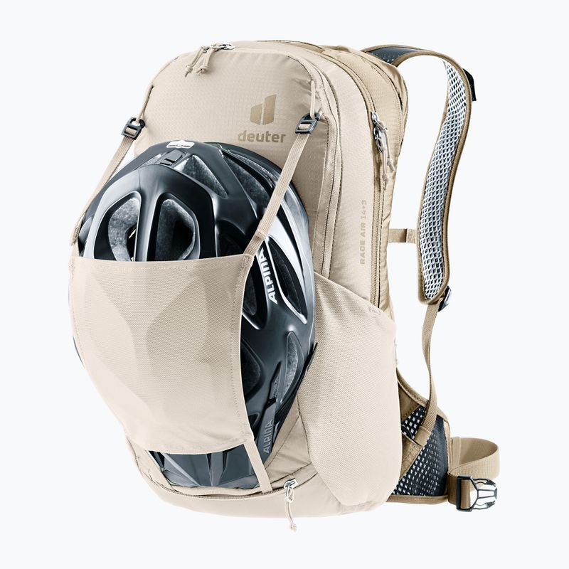 Fahrradrucksack deuter Race Air 14 + 3 l alu/greystone 10