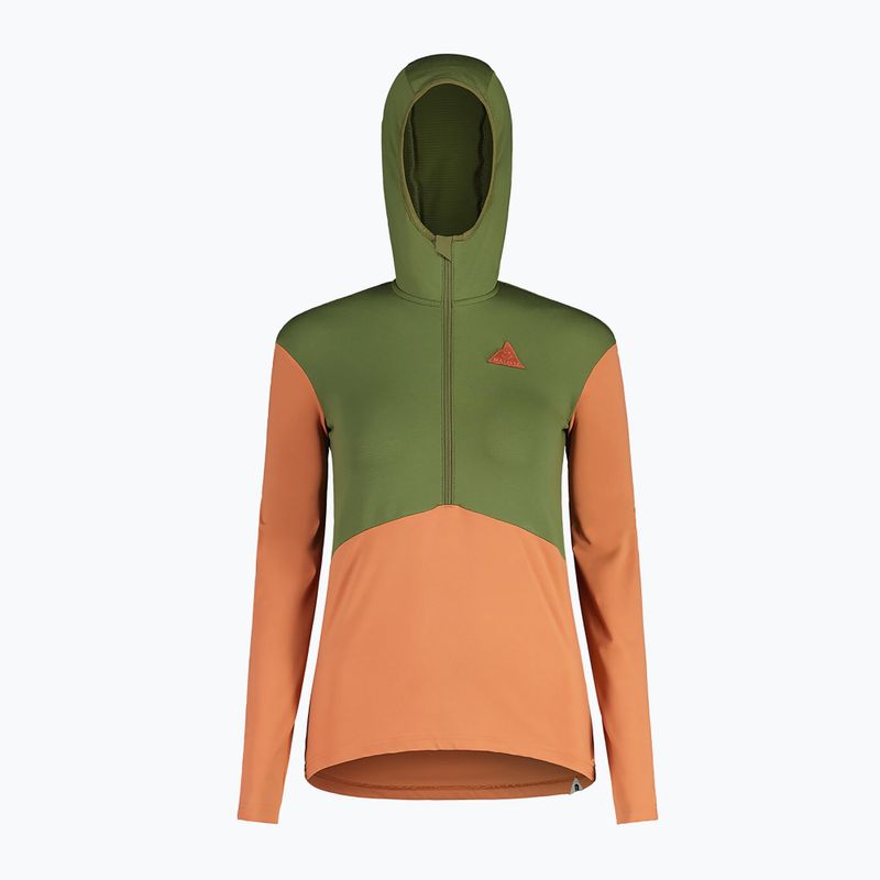 Damen Maloja SchioM grün-orangefarbenes Sweatshirt 34150-1-0560 5