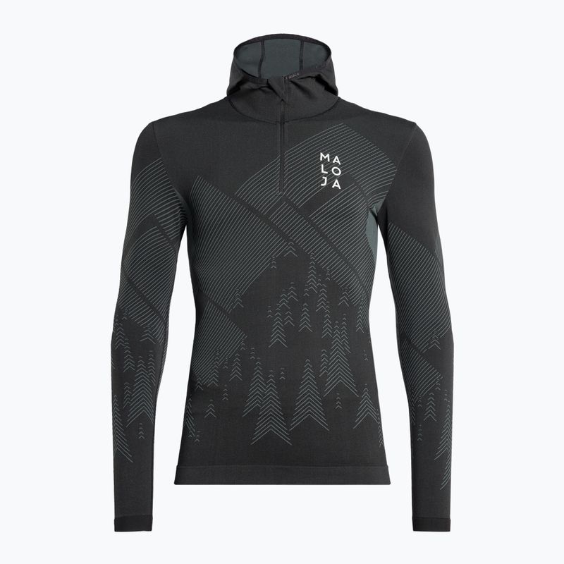 Herren-Ski-Sweatshirt Maloja MauerseglerM grau 34221-1-0817
