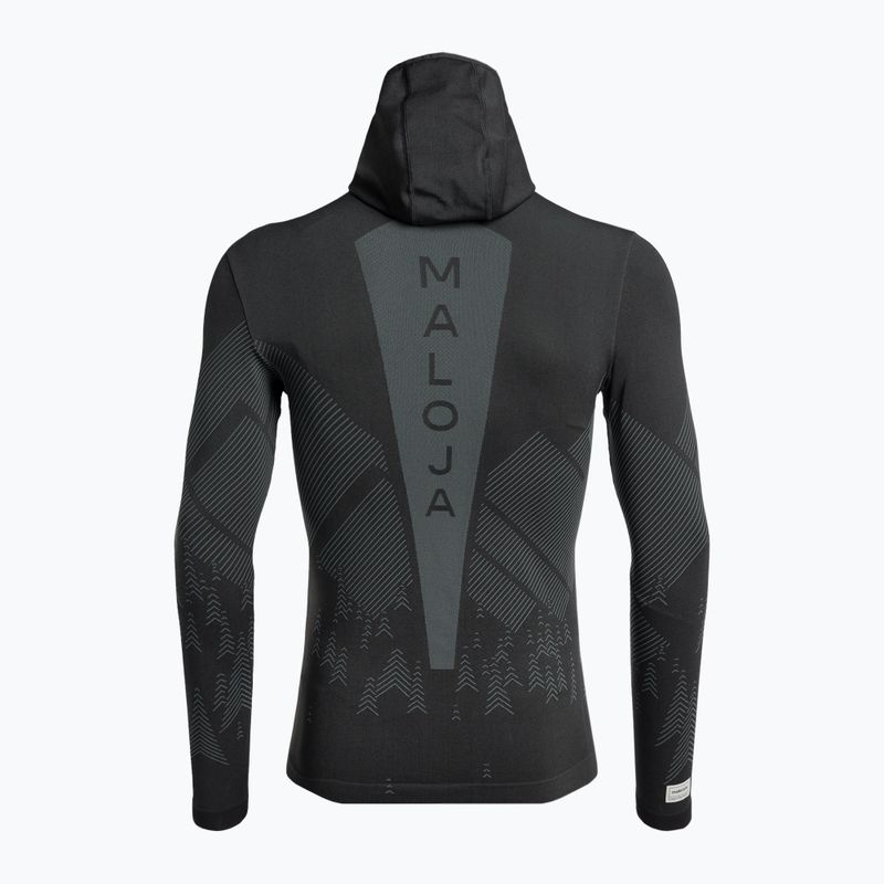 Herren-Ski-Sweatshirt Maloja MauerseglerM grau 34221-1-0817 2