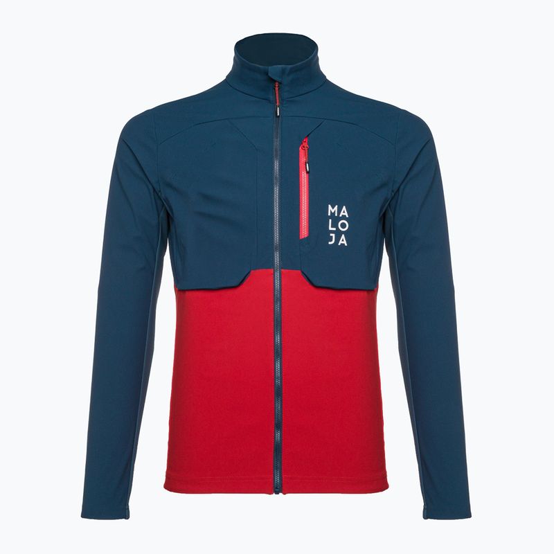 Maloja EuleM Herren Softshelljacke navy blau und rot 34230-1-8686