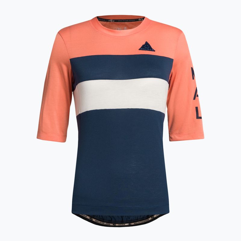 Radtrikot Damen Maloja WallisM dunkelblau-orange 3516