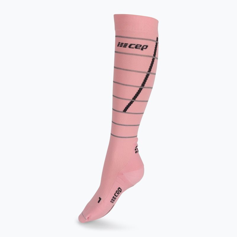 CEP Reflective Damen Kompressions-Laufsocken rosa WP401Z2000 2