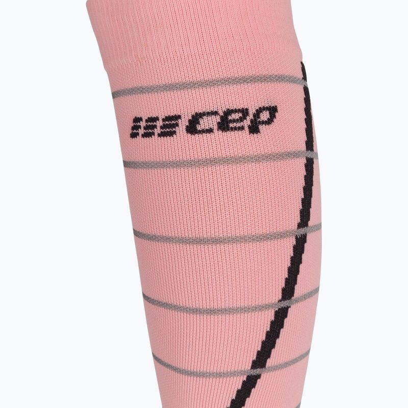 CEP Reflective Damen Kompressions-Laufsocken rosa WP401Z2000 3
