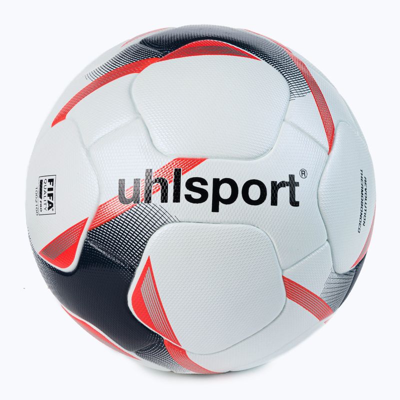 Uhlsport Revolution Thermobonded Fußball weiß und rot 100167701 5