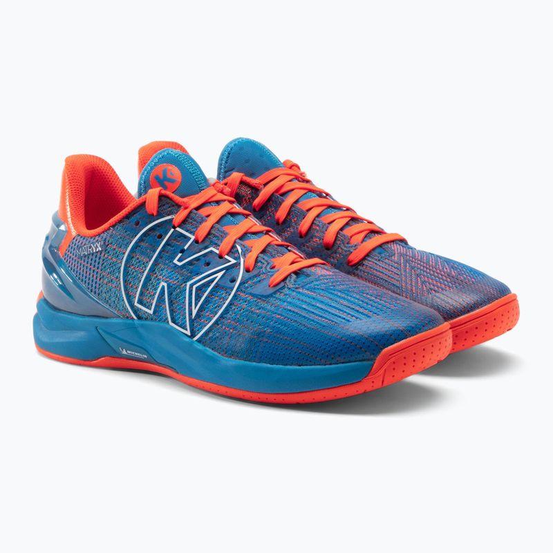 Kempa Attack One 2.0 Herren-Handballschuhe blau und rot 200859001 5