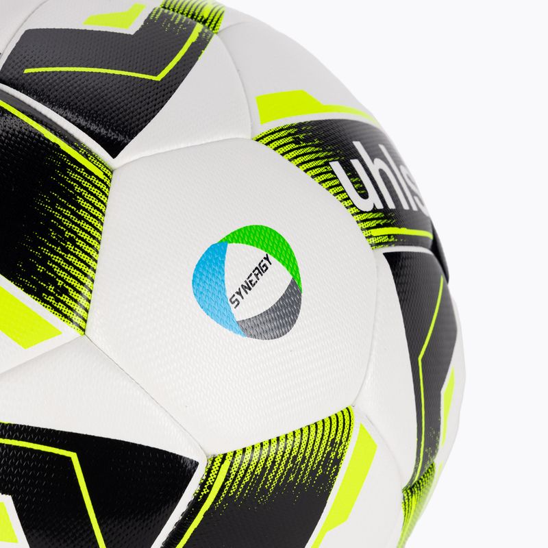 Fußball uhlsport Soccer Pro Synergy weiß/schwarz/fluo gelb Größe 5 3