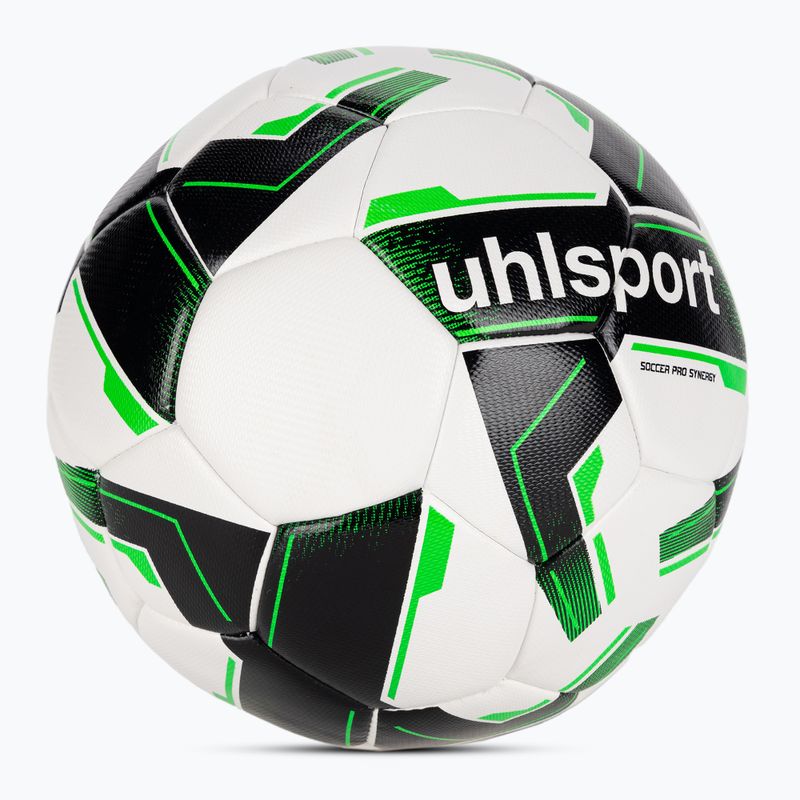 Fußball uhlsport Soccer Pro Synergy weiß/schwarz/fluo grün Größe 3 2