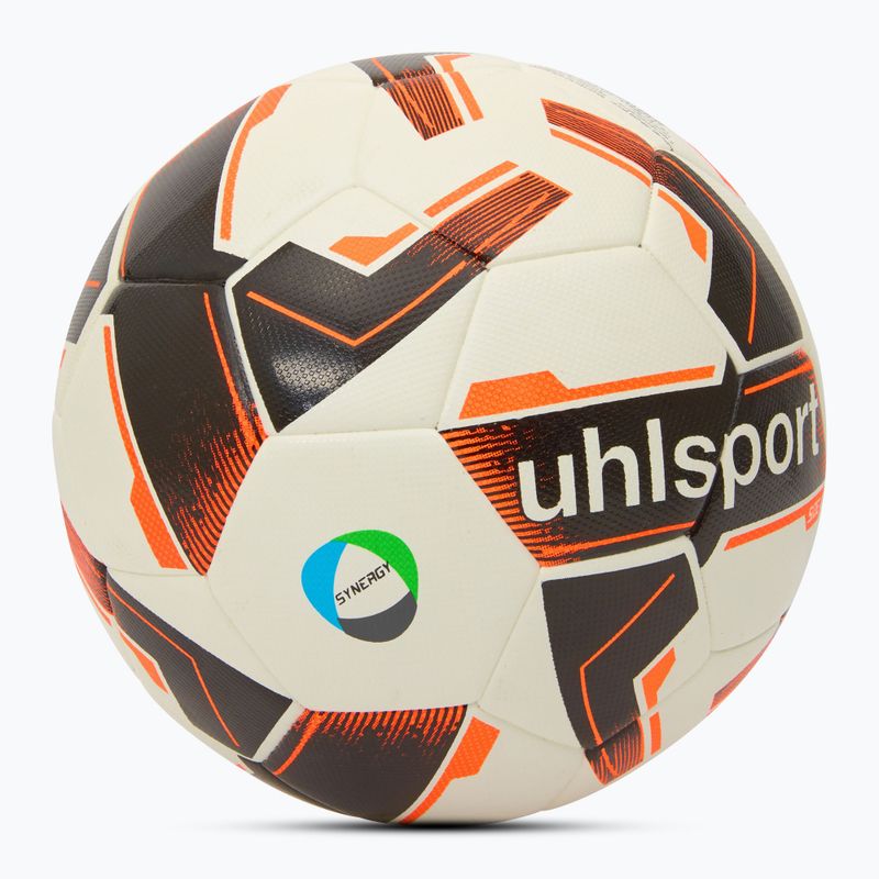 Uhlsport Resist Synergy Fußball weiß/schwarz/fluo orange Größe 4 2