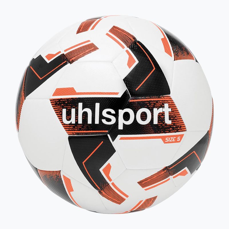 Uhlsport Resist Synergy Fußball weiß/schwarz/fluo orange Größe 4