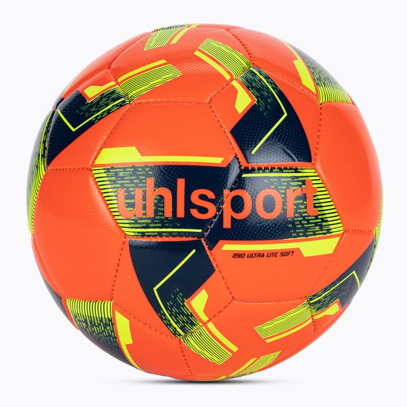 Fußball uhlsport Lite Soft 290 fluo rot/navy/fluo gelb Größe 3