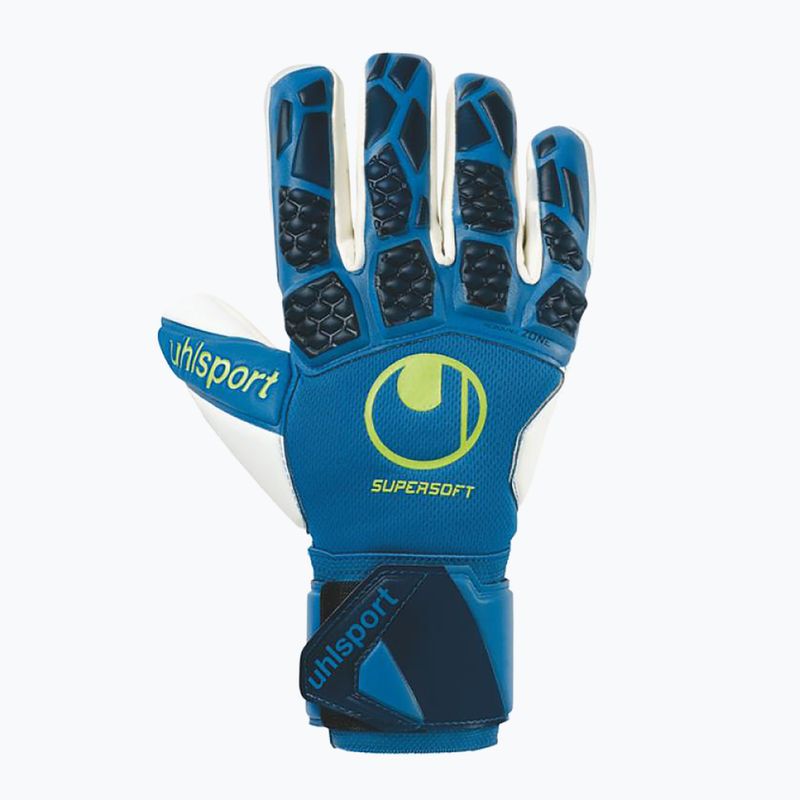 Kinder-Torwarthandschuhe uhlsport Hyperact Supersoft HN blau und weiß 101123601 4