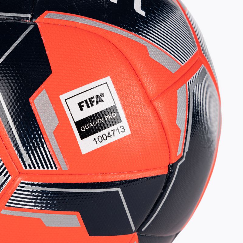 Fußball uhlsport Match Addglue fluo rot/navy/silver Größe 5 3