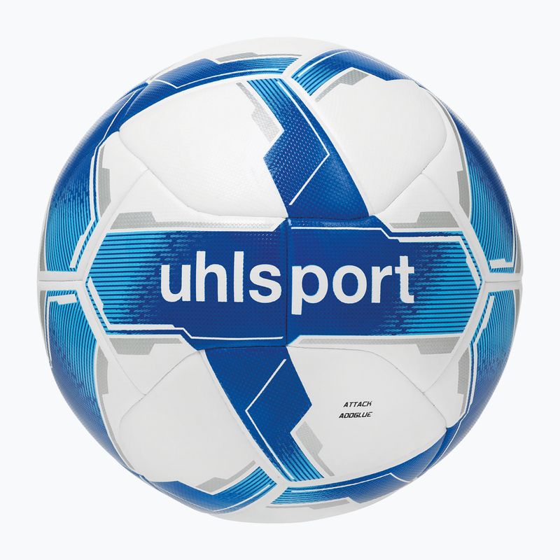 Uhlsport Attack Addglue Fußball weiß/royal/blau Größe 5 4