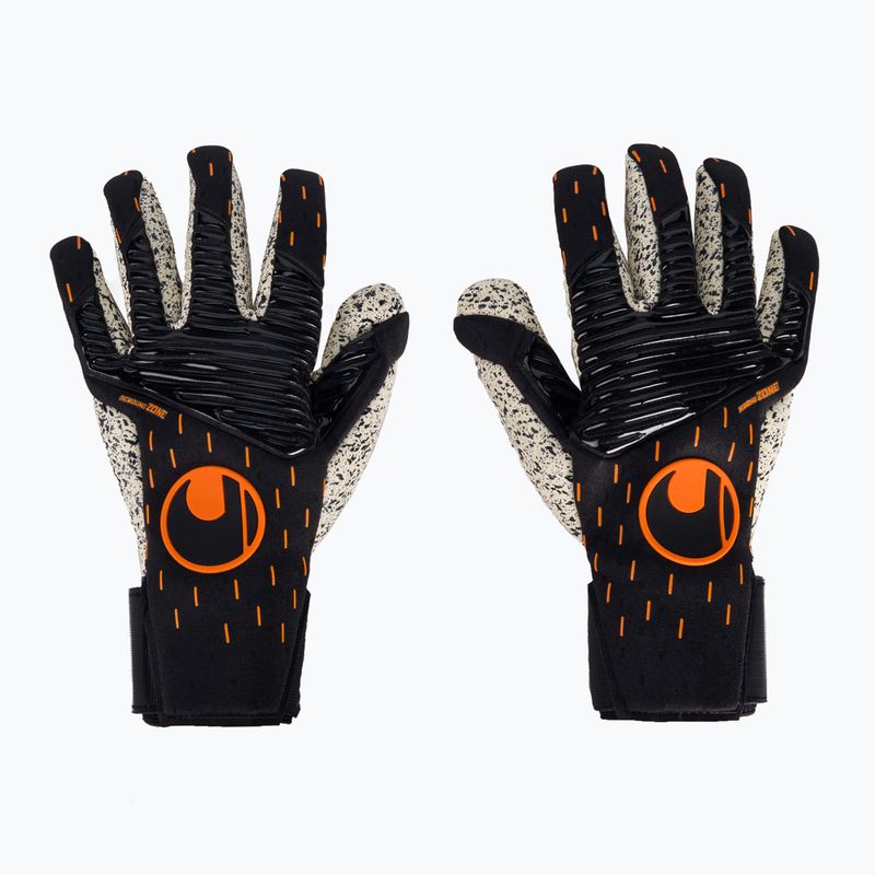Torwarthandschuhe Uhlsport Speed Contact Supergrip+ Finger Surround schwarz-weiß 111261