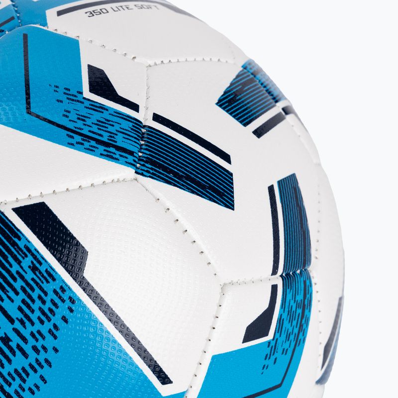 Fußball uhlsport Lite Soft 350 weiß/cyan/navy Größe 5