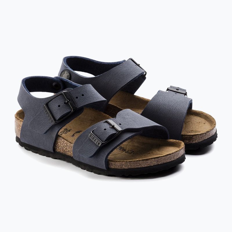 Kindersandalen BIRKENSTOCK New York Birkibuc Narrow navy 3