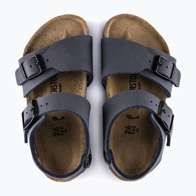 Kindersandalen BIRKENSTOCK New York Birkibuc Narrow navy 4