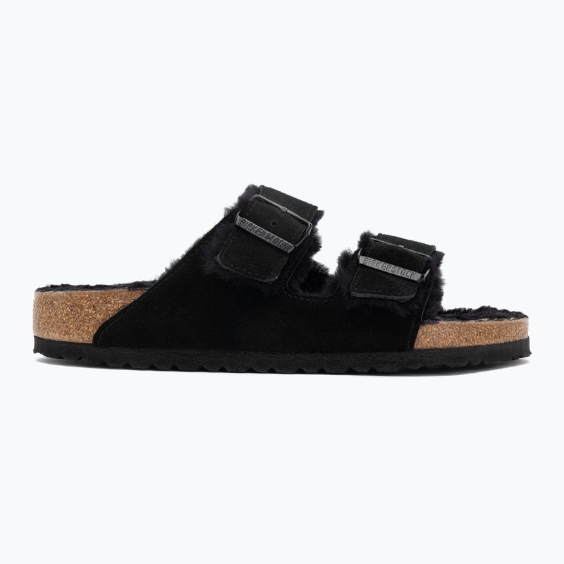 BIRKENSTOCK Arizona Shearling SL Regular schwarz Flip-Flops 2