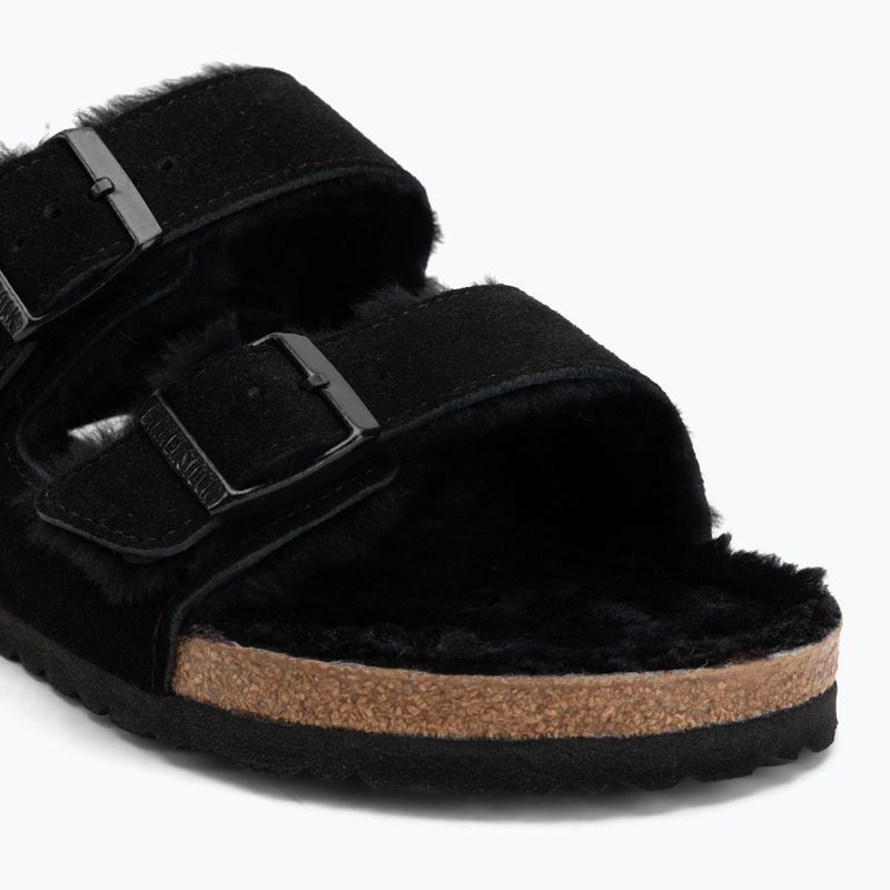 BIRKENSTOCK Arizona Shearling SL Regular schwarz Flip-Flops 7