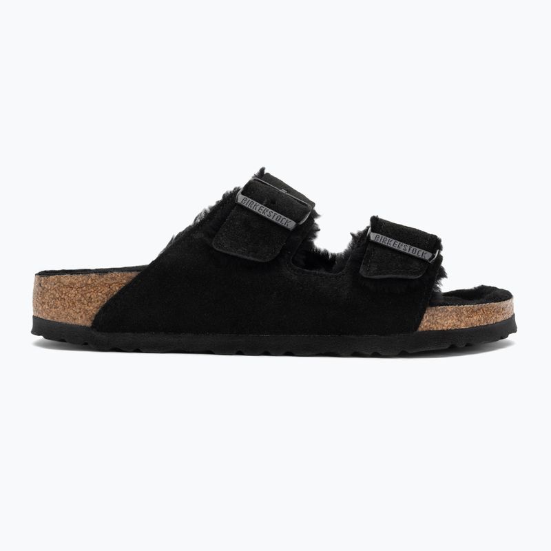 BIRKENSTOCK Arizona Shearling SL Narrow Flip-Flops schwarz 2