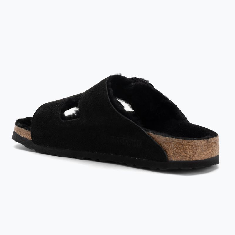 BIRKENSTOCK Arizona Shearling SL Narrow Flip-Flops schwarz 3