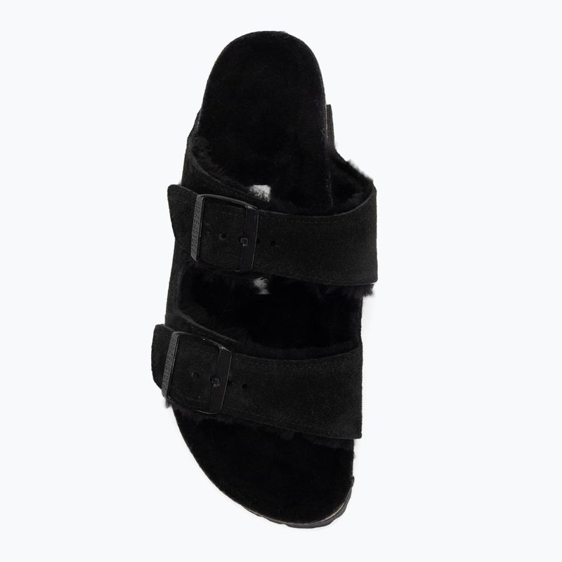 BIRKENSTOCK Arizona Shearling SL Narrow Flip-Flops schwarz 5