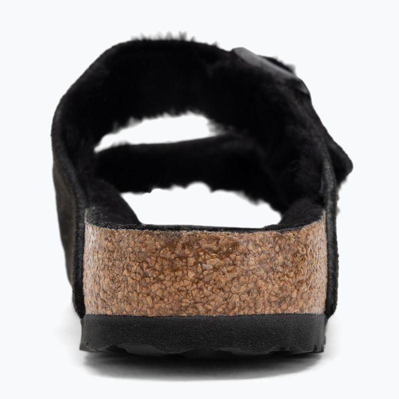 BIRKENSTOCK Arizona Shearling SL Narrow Flip-Flops schwarz 6