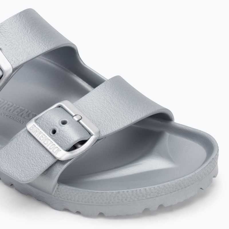 Badeschuhe BIRKENSTOCK Arizona EVA Narrow metallic silver 7
