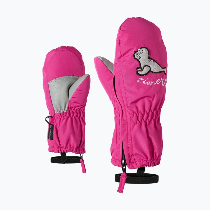 Skihandschuhe Kinder ZIENER LE Zoo Minis pop pink 7