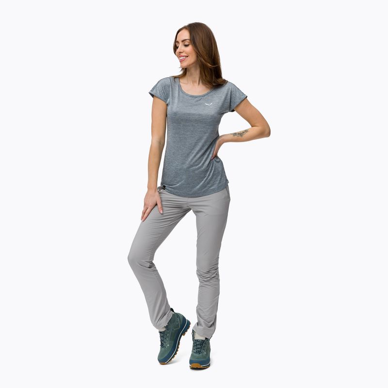 Damen-Trekking-Shirt Salewa Puez Melange Dry grau 00-0000026538 2