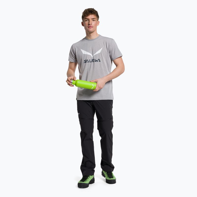 Herren Salewa Solidlogo Dry grau Trekkinghemd 00-0000027018 2